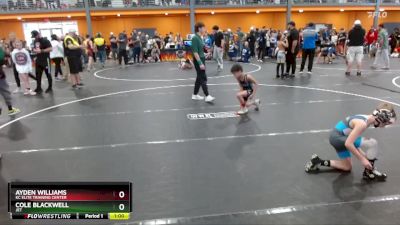 60 lbs Semifinal - Cole Blackwell, JET vs Ayden Williams, KC Elite Training Center