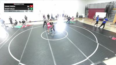 175 lbs Round 3 - Wyatt Valle, Threshold WC vs Omar Pineda, Downey High School