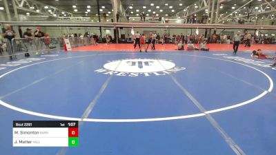 90 lbs Final - Matthew Simonton, Barn Brothers vs John Matter, Yale Street Wrestling Club