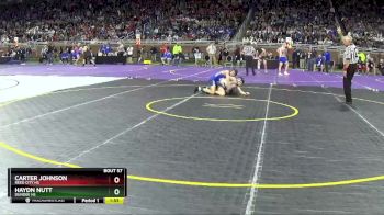 D3-106 lbs Champ. Round 1 - Haydn Nutt, Dundee HS vs Carter Johnson, Reed City HS