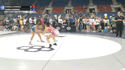 120 lbs Cons. Rd Of 64 - Daniella Apodaca, Colorado vs Isabela Barrera, Florida