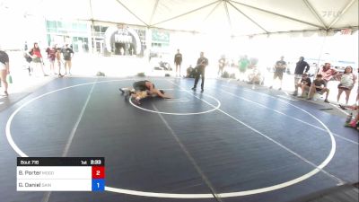 165 kg Quarterfinal - Brody Porter, Mogollon vs George?s Daniel, Saint Augustine