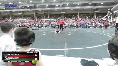 55 lbs Semifinal - Larenz Ingram, RSA vs Zayden Torres, Maize WC