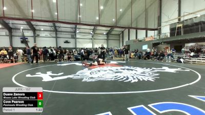 157 lbs Champ. Rd Of 16 - Duane Zamora, Moses Lake Wrestling Club vs Cove Pearson, Peninsula Wrestling Club