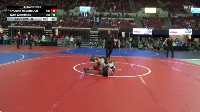 85 lbs Cons. Semi - Jace Anderson, Moorcroft Mat Masters vs Thomas Hagenbuch, Darkhorse Wrestling Club