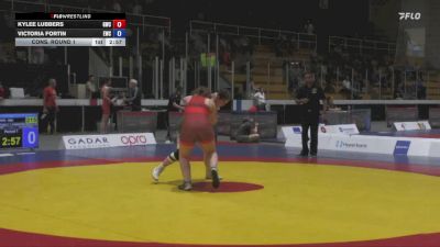 68kg Cons. Round 1 - Kylee Lubbers, Guelph Wrestling Club vs Victoria Fortin, Edmonton Wrestling Club