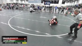 150 lbs Cons. Round 5 - Benjamin Pennington, Spartan Mat Club vs Carson Cornwell, Moen Wrestling Academy