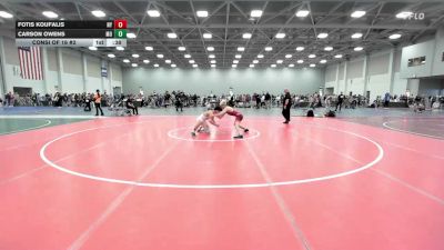 126 lbs Consi Of 16 #2 - Fotis Koufalis, NY vs Carson Owens, MO