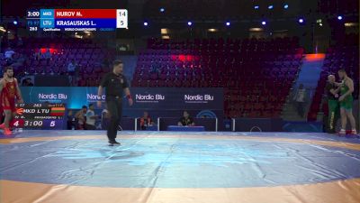 97 kg Qualif. - Magomedgadji Nurov, North Macedonia vs Lukas Krasauskas, Lithuania