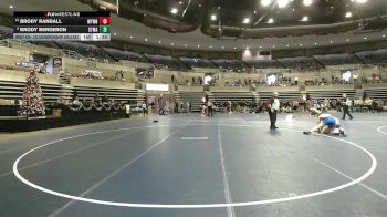 133 Championship Bracket Champ. Round 3 - Brody Bergeron, STMA vs Brody Randall, Watertown