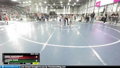 84 lbs Cons. Round 2 - Camden Davis, Oregon vs Owen Wainwright, Deer Park Ironman WC