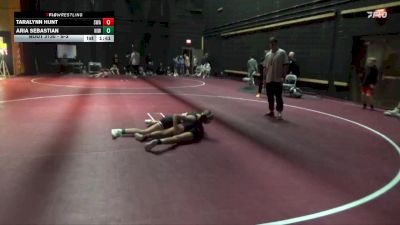 S-3 lbs Cons. Semi - Taralynn Hunt, Storm Wrestling Academy vs Aria Sebastian, Northeast Iowa Wrestling