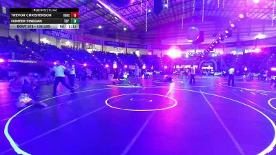 138 lbs Quarterfinal - Trevor Christenson, Bobcat WC vs Hunter Finegan, Top Rank HAC