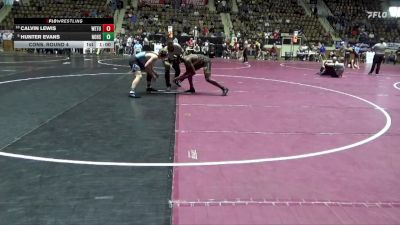 6A 165 lbs Cons. Round 4 - Hunter Evans, Northridge High School vs Calvin Lewis, Wetumpka