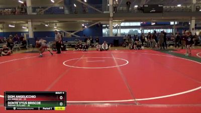 130 lbs Round 1 (16 Team) - Donte`vyus Briscoe, Indiana Outlaws vs Dom Angelicchio, All American