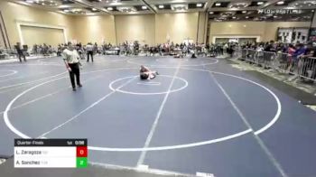 116 lbs Quarterfinal - Lauren Zaragoza, TUF California Wr Ac vs Alejandra Sanchez, Titan Mercury WC