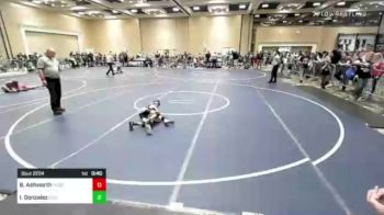 58 lbs Quarterfinal - Brooks Ashworth, Westlake WC vs Israel Gonzalez, Cyclones Wrestling