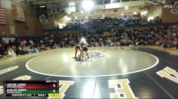 170lbs 1st Place Match - Evelyn Wirfs, Sprague (Girls) vs Jaylee Lopez, Kennewick (Girls)