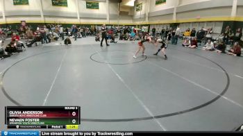 100 lbs Round 3 - Olivia Anderson, Dakota Boyz Wrestling Club vs Nevaen Foster, Spearfish Youth Wrestling