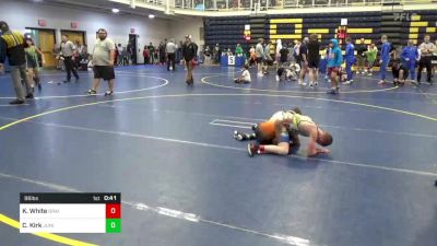 96 lbs Final - Kael White, Grain House vs Carson Kirk, Juniata