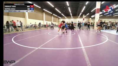 145 lbs Consolation - Presley King, Northside Amarillo Wrestling Club vs Sophia Avila, Rise Wrestling