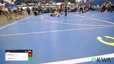 52 lbs Semifinal - Bronc Seeley, Cushing Tigers vs Liam Avalos, Standfast OKC