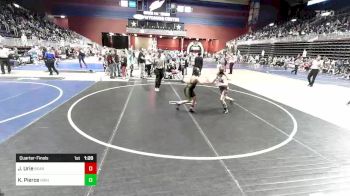 100 lbs Quarterfinal - Joe Urie, Bear Creek Jr. WC vs Kaedynce Pierce, High Plains Thunder