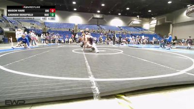 132 lbs Quarterfinal - Mason Hare, CWC-collinsville vs Andrew Benefield, Wave Wrestling Club (TN)