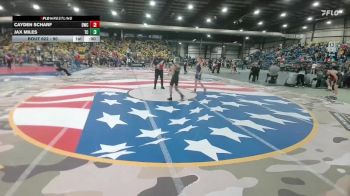 95 lbs Quarterfinal - Asher Miles, Circle Wrestling Club vs Kyson Haskell, Moorcroft Mat Masters