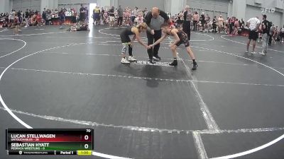 70 lbs Round 4 (8 Team) - Sebastian Hyatt, Pedraza Wrestling vs Lucan Stellwagen, Untouchables