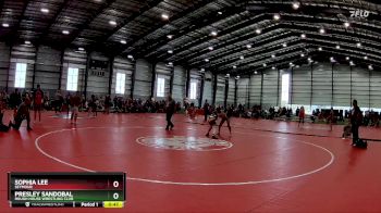 101 lbs Quarterfinal - Presley Sandobal, Rough House Wrestling Club vs Sophia Lee, Seymour