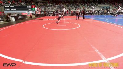 52 lbs Quarterfinal - Kyan Keys, MilLard South Wrestling Club vs Colby Meyer, Sebolt Wrestling Academy