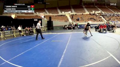 157-D4 Champ. Round 1 - Derek Anaya, San Manuel Jr./Sr. High School vs Quinn Peto, Arizona Lutheran Academy