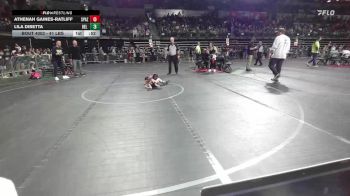 41 lbs Quarterfinal - Athenah Gaines-Ratliff, Spazz Wrestling vs Lila DiBetta, Del Val Wildcats
