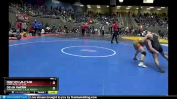 160 lbs Quarterfinal - Holton Halstead, Salem Elite Mat Club vs Devin Martin, Harrisburg High School Wrestli