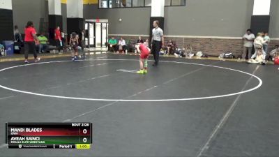 65 lbs Round 3 - Mandi Blades, Iowa vs Aveah Sainci, Female Elite Wrestling