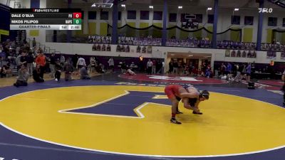 125 lbs Quarterfinal - Dale O`Blia, Princeton vs Nikos Filipos, Naval Academy Prep School