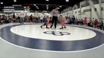 159 lbs Round 3 (6 Team) - Elijah Brown, Indiana Outlaws vs Makade Quick, Team Ohio