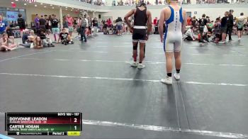 157 lbs Quarterfinal - Doyvonne Leadon, Flagler Wrestling Club vs Carter Hogan, Crystal River Wrestling Club