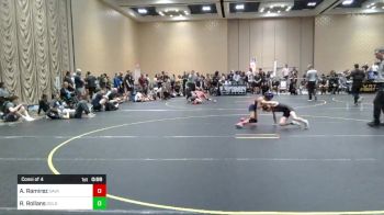 70 lbs Consi Of 4 - Aaron Ramirez, Savage House WC vs Ryker Rollans, Gold Rush Wr Acd