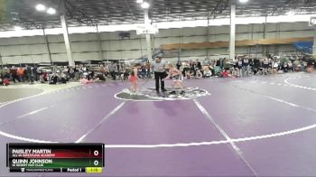 80-85 lbs Round 2 - Quinn Johnson, Hi Desert Mat Club vs Paisley Martin, All In Wrestling Academy