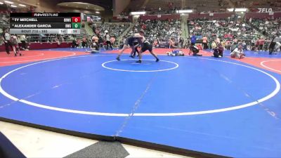 160 lbs Quarterfinal - Ty Mitchell, Beebe Badgers Wrestling Club vs Alexander Garcia, Bentonville Wrestling Club