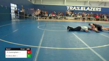 215 lbs Round 1 - Pierce Cunningham, St Thomas Aquinas vs Bobby Silva UNA, Salina