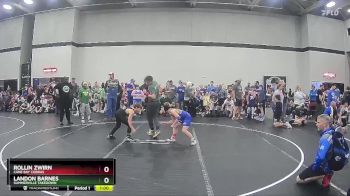 100 lbs Round 1 - Landon Barnes, Summerville Takedown vs Rollin Zwirn, Cane Bay Cobras