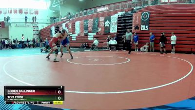 190 lbs Cons. Round 1 - Tom Cook, Olentangy Liberty vs Boden Ballinger, Wadsworth