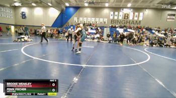 125 lbs Cons. Semi - Brooke Weakley, Champions Wrestling Club vs Fenix Fischer, Westlake