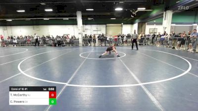 75 lbs Consi Of 16 #1 - Thomas McCarthy, NJ vs Cael Powers, GA