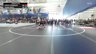 125 lbs 5th Place Match - Evelyn Thornburg, Manhattan vs Elaina Twitty, Junction City