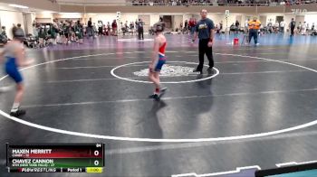 84 lbs Semis & 1st Wrestleback (8 Team) - Maxen Merritt, Canby vs Chavez Cannon, NYM (New York Mills)