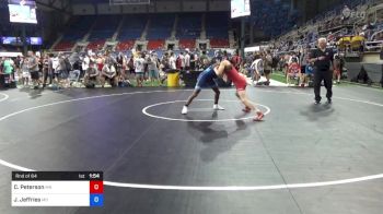 132 lbs Rnd Of 64 - Connor Peterson, Minnesota vs Javarien Jeffries, Missouri